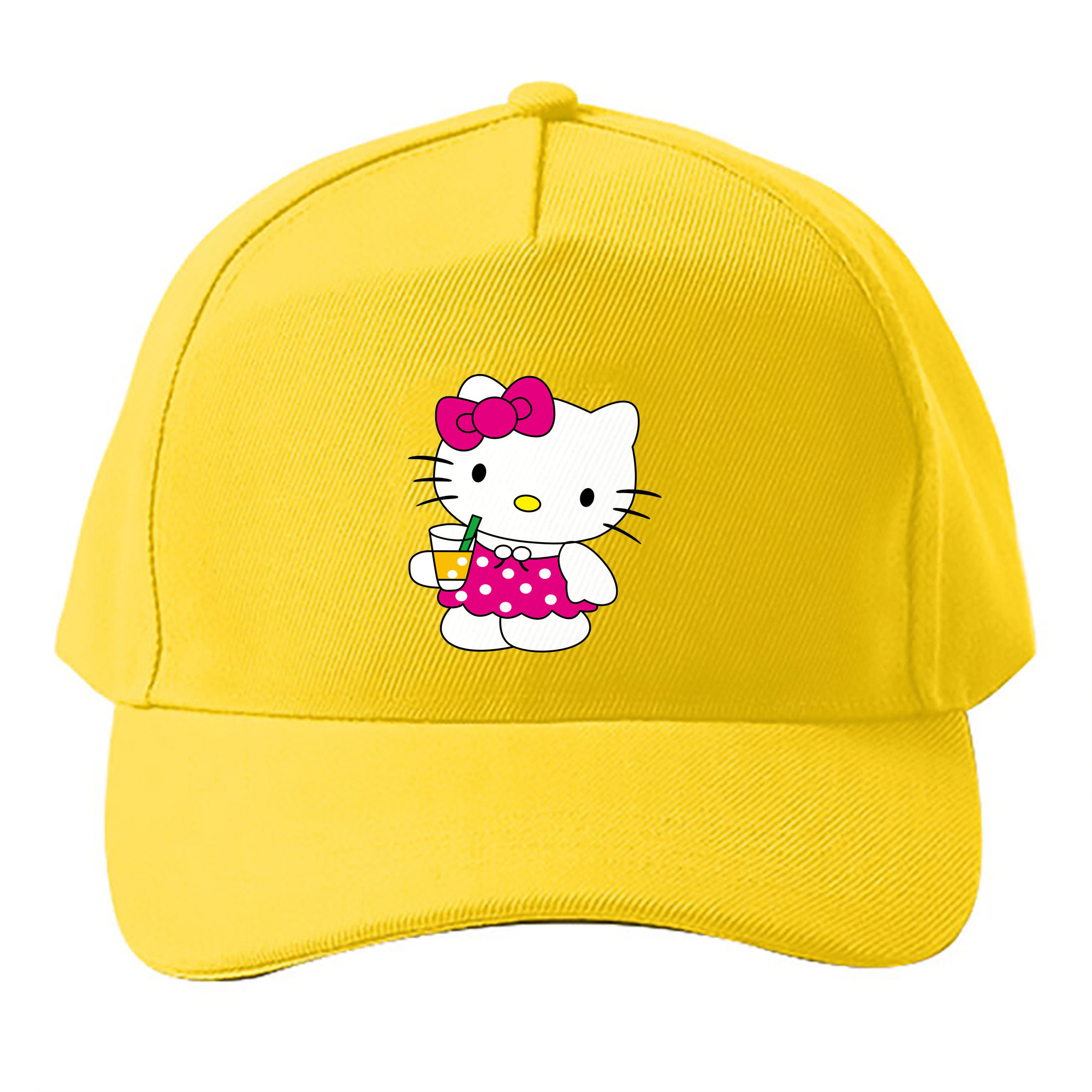 （画像用） Hello Kitty ハローキティ ベースボールキャップ 綿100％ 男女兼用 帽子 スポーツ